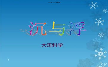 幼儿园沉与浮教师总结模板7篇