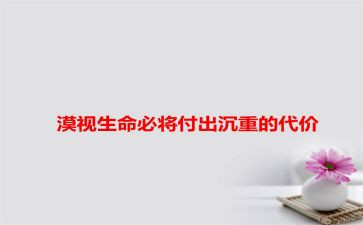 警示片代价的心得体会5篇