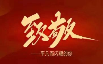 致敬时代的楷模作文5篇